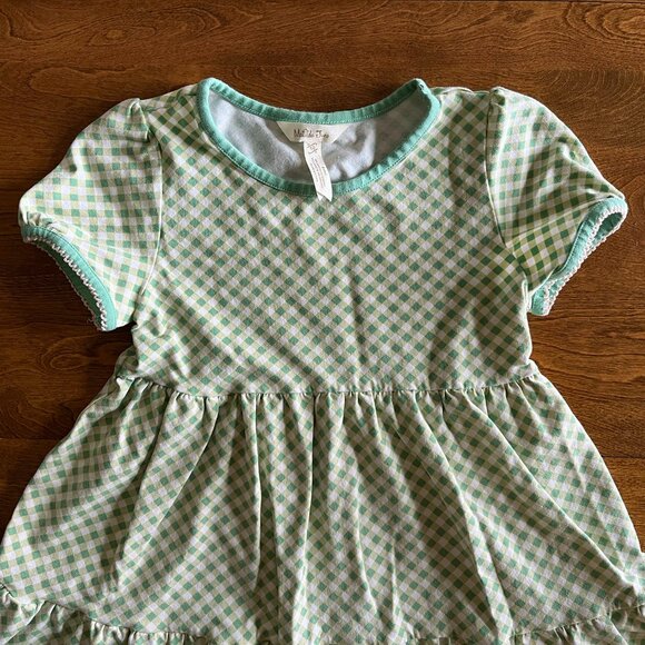 Matilda Jane green gingham tiered dress 10 - Picture 4 of 7